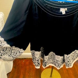 Large pull over blouse, silky fabric. Paisley fabric